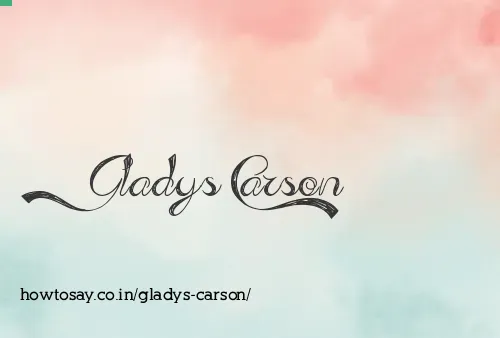 Gladys Carson
