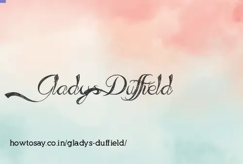 Gladys Duffield
