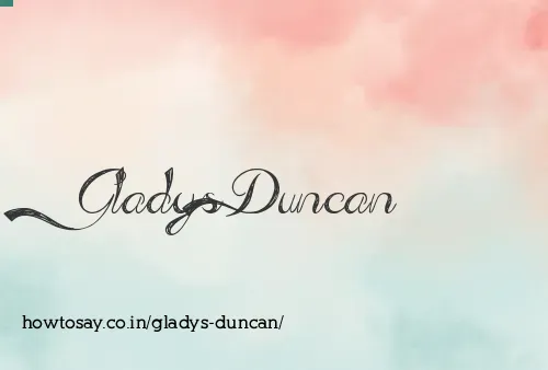 Gladys Duncan