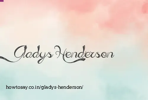 Gladys Henderson
