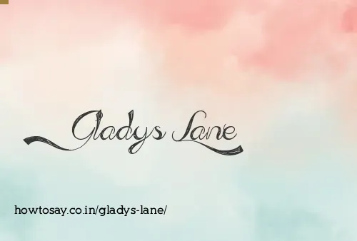 Gladys Lane