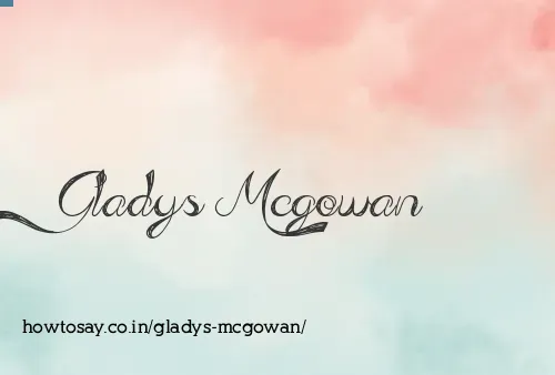 Gladys Mcgowan