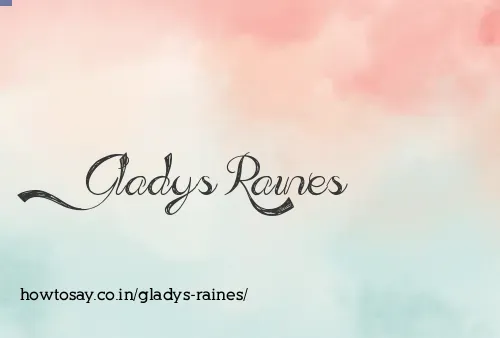 Gladys Raines