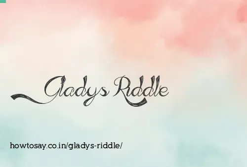 Gladys Riddle