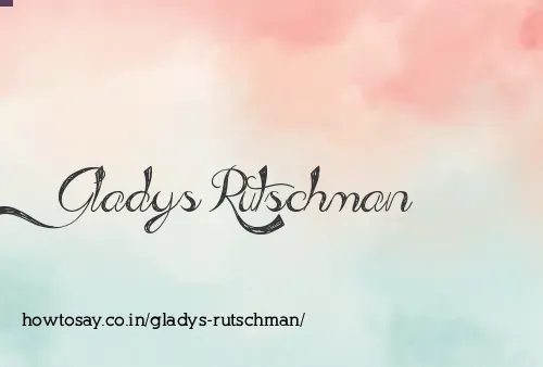 Gladys Rutschman