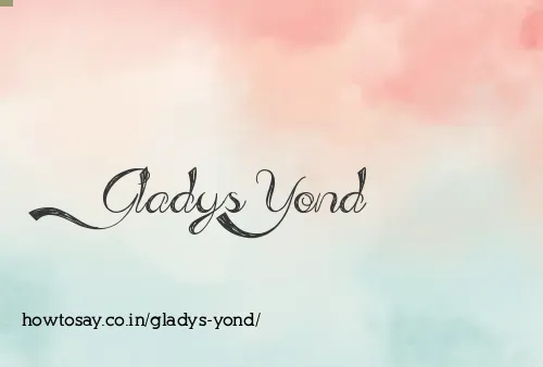 Gladys Yond