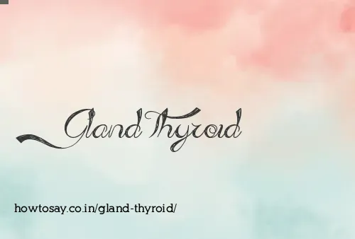 Gland Thyroid