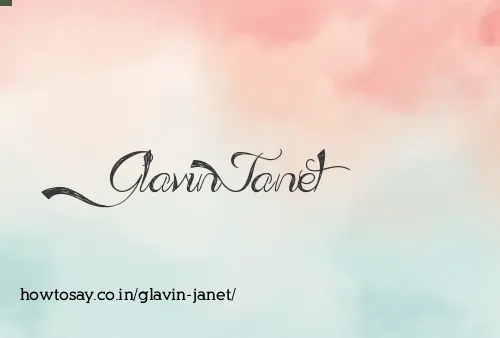 Glavin Janet