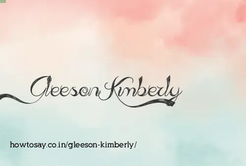 Gleeson Kimberly