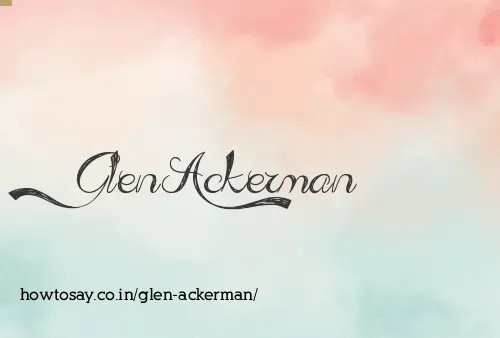 Glen Ackerman
