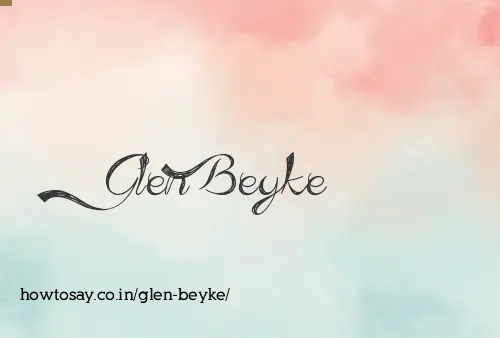 Glen Beyke