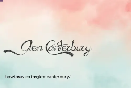 Glen Canterbury