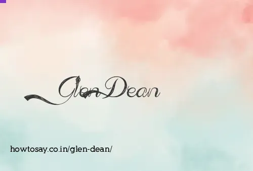 Glen Dean
