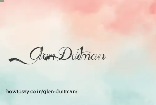 Glen Duitman