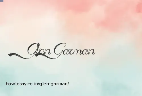 Glen Garman