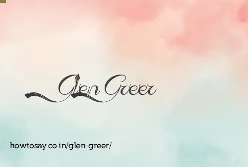 Glen Greer