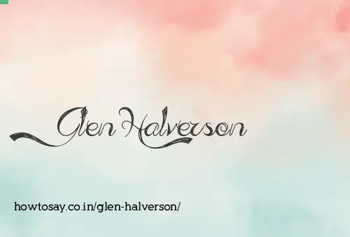 Glen Halverson