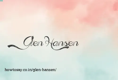 Glen Hansen