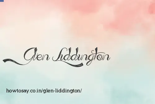 Glen Liddington