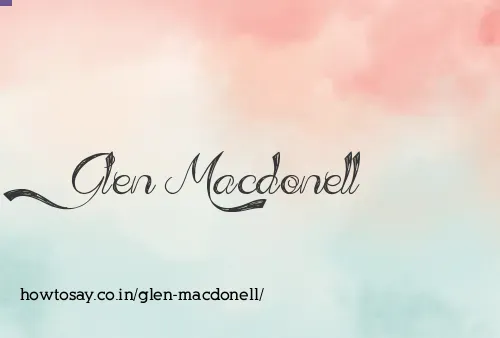 Glen Macdonell