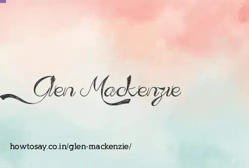 Glen Mackenzie
