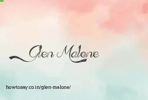 Glen Malone