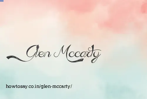 Glen Mccarty