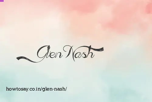 Glen Nash