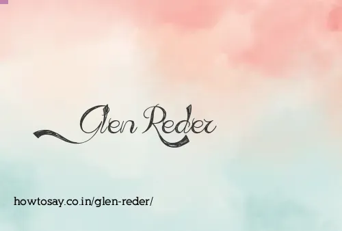 Glen Reder