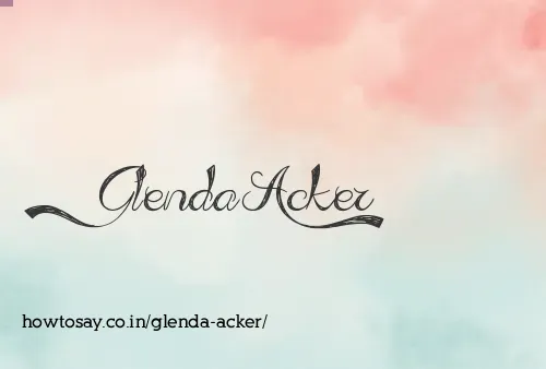 Glenda Acker