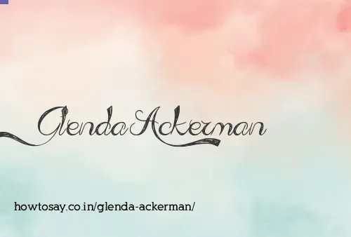 Glenda Ackerman