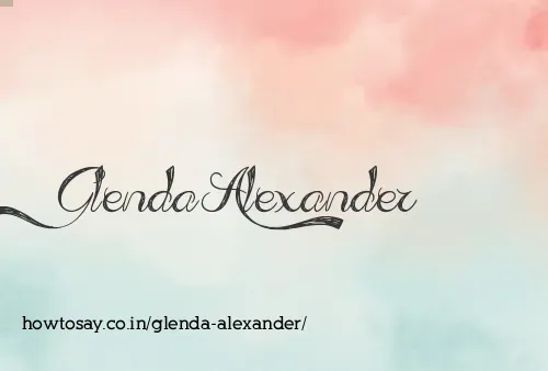 Glenda Alexander