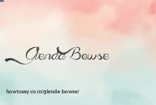 Glenda Bowse