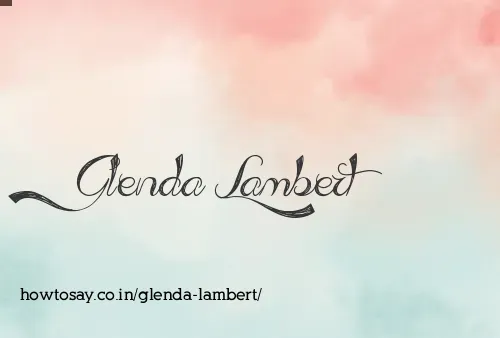 Glenda Lambert