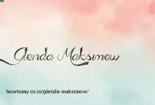 Glenda Maksimow