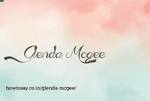 Glenda Mcgee