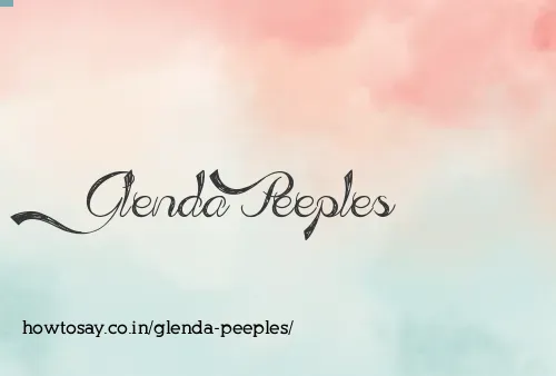 Glenda Peeples