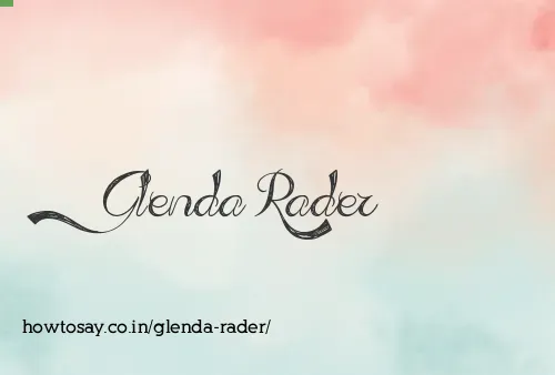 Glenda Rader