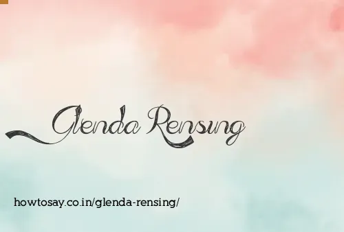 Glenda Rensing