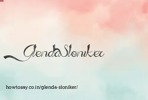 Glenda Sloniker