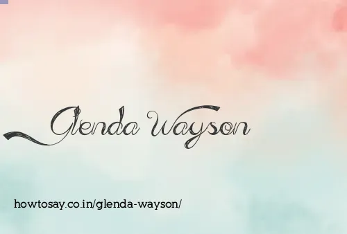 Glenda Wayson