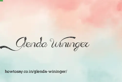 Glenda Wininger