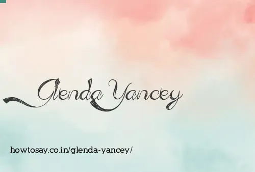 Glenda Yancey