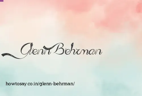 Glenn Behrman