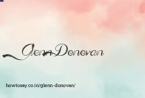 Glenn Donovan