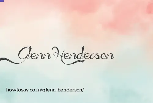 Glenn Henderson