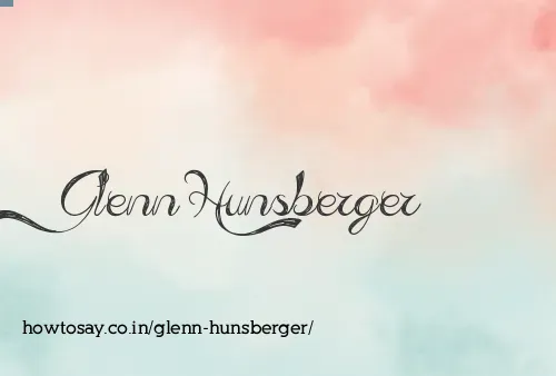 Glenn Hunsberger
