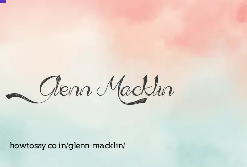 Glenn Macklin
