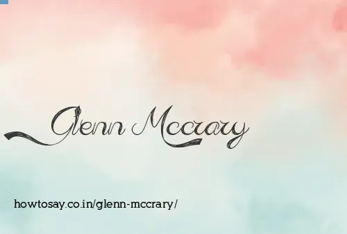 Glenn Mccrary