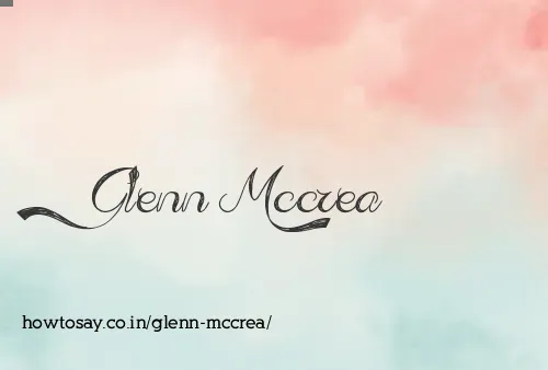 Glenn Mccrea
